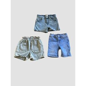 Bundle Of 3 Girls Denim Shorts Lot Size Lg 10-12 Old Navy Shein Levi’s Euc
